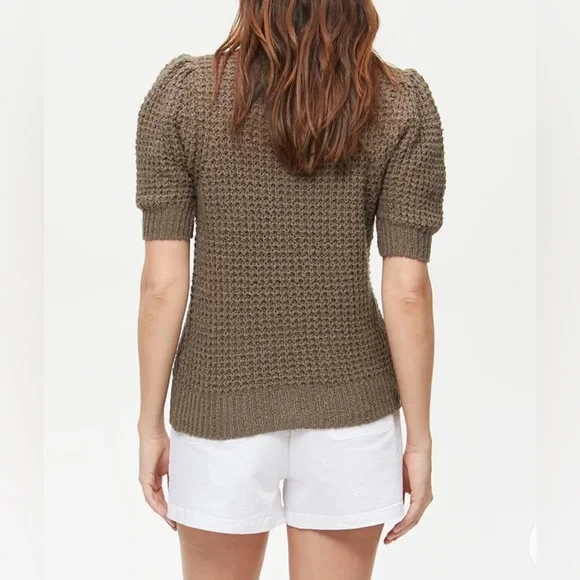 Michael Stars ASTRID PUFF SLEEVE PULLOVER - dolma - Picture 3 of 6